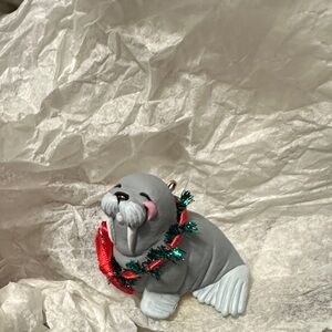 Vintage 1988 Hallmark Jolly Walrus Christmas Ornament